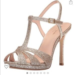 Kate Spade Glistening Gold Platform Strappy Sandals. Size 7. D/15/A215